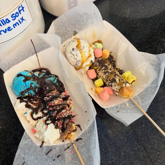 Waffle Wand dipped in chocolate